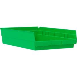 Akro-Mils Plastic Nesting Storage Shelf Bin 30178 - 11-1/8"W x 17-5/8"D x 4"H Green