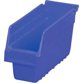Akro-Mils ShelfMax Plastic Nesting Storage Shelf Bin 30040 - 4-1/8"W x 11-5/8"D x 6"H Blue