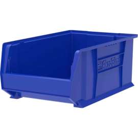 Akro-Mils Super-Size AkroBin Plastic Stacking Bin, 12-3/8"W x 20"D x 8"H, Blue