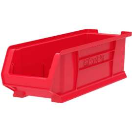 Akro-Mils Super-Size AkroBin Plastic Stacking Bin, 8-1/4"W x 23-7/8"D x 7"H, Red