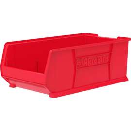 Akro-Mils Super-Size AkroBin Plastic Stacking Bin, 16-1/2"W x 29-7/8"D x 11"H, Red