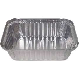 DPI Aluminum Closeable Containers, 1.5 Lb. Capacity, Oblong, 500/Carton