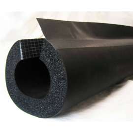 K-Flex 6RXLO100448 6' Insul-Lock DS Pipe Insulation 4-1/2"ID x 1" Thick W/Overla