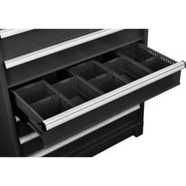 Global Industrial; Dividers for 6"H Drawer of Modular Drawer Cabinet 36"Wx24"D, Black