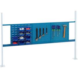 Global Industrial 36" Pegboard & 18" Louver Panel Kit, 72"W, Blue