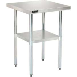 Global Industrial Workbench w/ 18 Ga 430 Series SS Top & Undershelf, 30"W x 30"D