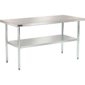 Global Industrial Workbench w/ 18 Ga 430 Series SS Top & Undershelf, 30"W x 24"D