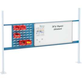 Global Industrial 18" Louver & 36" Whiteboard Panel Kit, 72"W, Blue