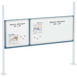 Global Industrial 18" & 36" Whiteboard Panel Kit, 60"W, Blue
