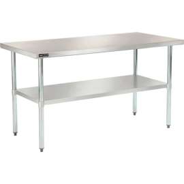 Global Industrial Workbench w/ 18 Ga 430 Stainless Steel Top & Undershelf, 60"W x 30"D