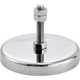 Global Industrial Ceramic Mount-It Magnet w/ Attached Screw & Nuts, 35 Lbs. Pull, 6/Pack