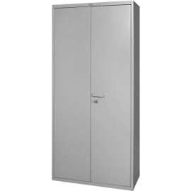 All-Welded Heavy Duty Storage Cabinet, 16 Gauge, 36"Wx18"Dx84"H, Gray
