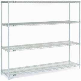 Nexel Shelving Wire Shelving Starter Unit, 72"W x 36"D x 63"H
