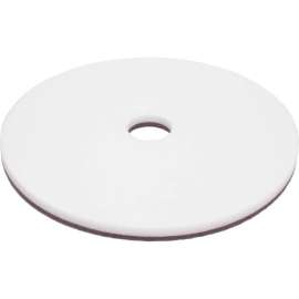 Global Industrial 18" Floor Pad, White, 5 Per Case