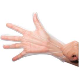 SemperGuard FoodSafe Stretch Poly Gloves, Clear, Medium, Polyethylene, 2000/Ctn