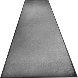 Global Industrial Plush Entrance Mat, 3/8" Thick, 3'Wx10'L, Gray