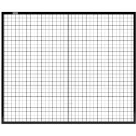 Global Industrial Machine Wire Guard Panel, 6'W, Black