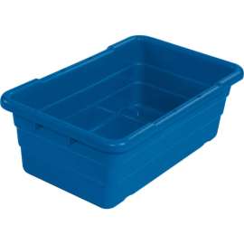 Global Industrial Cross Stack Nest Tote Tub - 25-1/8 x 16 x 8-1/2 Blue