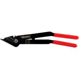 Global Industrial Cutter For 3/8" - 1-1/4"W Steel Strapping, Black/Red
