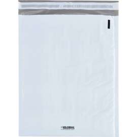 Global Industrial Bubble Lined Poly Mailers, #3, 8-1/2"W x 14-1/2"L, White, 100/Pack