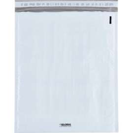 Global Industrial Bubble Lined Poly Mailers, #5, 10-1/2"W x 16"L, White, 100/Pack