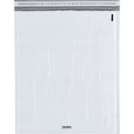 Global Industrial Bubble Lined Poly Mailers, #6, 12-1/2"W x 19"L, White, 50/Pack