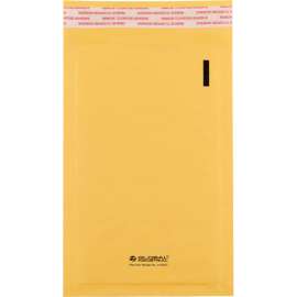 Global Industrial Self Seal Bubble Mailers, #00, 5"W x 10"L, Gold, 250/Pack