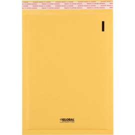 Global Industrial Self Seal Bubble Mailers, #1, 7-1/4"W x 12"L, Gold, 100/Pack