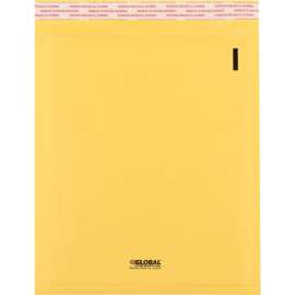 Global Industrial Self Seal Bubble Mailers, #2, 8-1/2"W x 12"L, Gold, 100/Pack