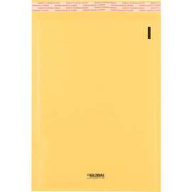 Global Industrial Self Seal Bubble Mailers, #3, 8-1/2"W x 14-1/2"L, Gold, 100/Pack