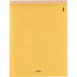 Global Industrial Self Seal Bubble Mailers, #6, 12-1/2"W x 19"L, Gold, 50/Pack