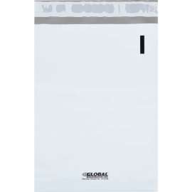 Global Industrial Self Seal Poly Mailers, #0, 6"W x 9"L, White, 1000/Pack