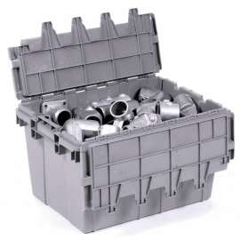 Buckhorn Attached Lid Container 39280 - 28x20-3/4x15-7/16