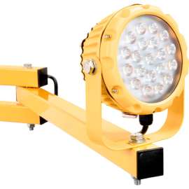 Global Industrial LED Dock Light w/ 40" Arm, 20W, 1800 Lumens, 5000K, On/Off Switch, 9' Cord