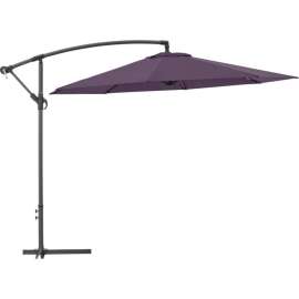 Global Industrial Cantilever Umbrella w/ Crank, Tilt & Cross Brace, Olefin Fabric, 10'W, Navy