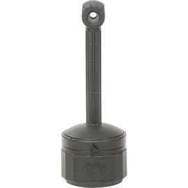 Justrite Smokers Ceasefire Outdoor Ashtray, 1 Gallon, Black