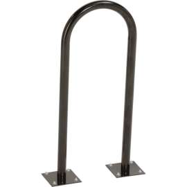 Global Industrial U-Rack Bike Rack, 2-Bike Capacity, Flange Mount, Black