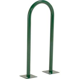 Global Industrial U-Rack Bike Rack, 2-Bike Capacity, Flange Mount, Green
