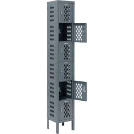 Global Industrial Infinity 6-Tier 6 Door Ventilated Locker, 12"Wx15"Dx12"H, Assembled