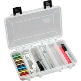 Plano StowAway 6 Fixed Compartment Box, 11"L x 7-1/4"W x 1-3/4"H, Clear