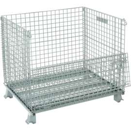 Global Industrial Folding Wire Container, 40"L x 32"W x 34-1/2"H, 3000 Lb. Capacity