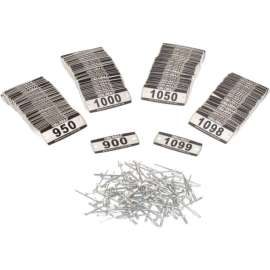 Locker Number Plate Kit, Numbered 900-1099, 200/Pack