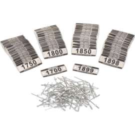 Global Industrial Locker Number Plate Kit, Numbered 1700-1899, 200/Pack