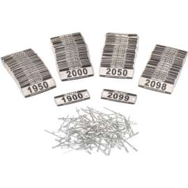 Locker Number Plate Kit, Numbered 1900-2099, 200/Pack