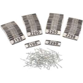 Locker Number Plate Kit, Numbered 2100-2299, 200/Pack