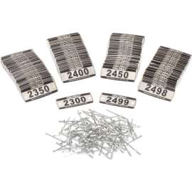 Global Industrial Locker Number Plate Kit, Numbered 2300-2499, 200/Pack