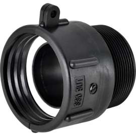 Global Industrial Polypropylene S60x6 Female Buttress x 2" Male NPS Pipe Thread Adapter
