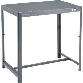 Global Industrial Deluxe Machine Table, 12 Gauge Welded Top, 36"W x 24"D x 36"H