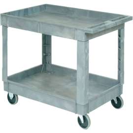 Global Industrial Utility Cart w/ 2 Shelves & 5" Casters, 500 lb. Capacity, 40"L x 26"W x 33"H