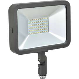 Global Industrial LED Flood Light, 30W, 2700 Lumens, 5000K, w/Knuckle Mount